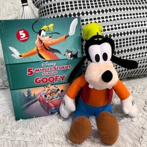 Kohl's Cares Goofy Plush 14" Stuffed Doll Toy Disney Plush and Story Book‎